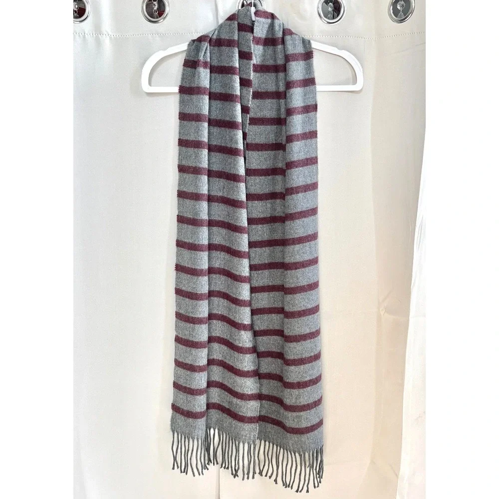 Geoffrey Beene Mens Scarf Stripe Made In Italy Old Money Preppy Academia 19695